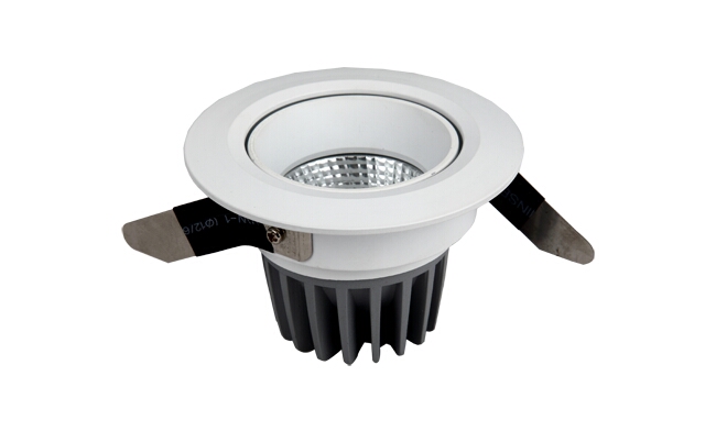 LED  7W COB 天花灯 可调角度 开孔80mm  黄光白光中性光