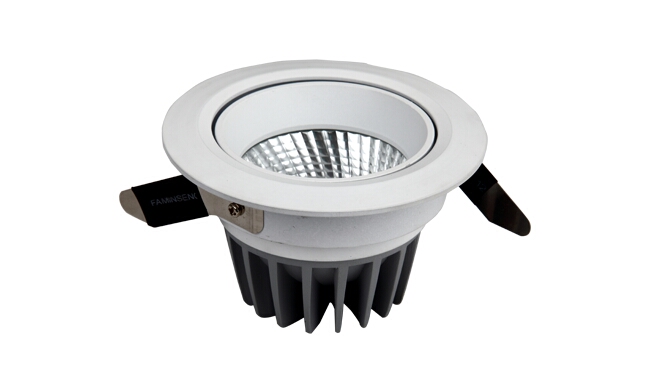 LED 12W COB 天花灯 可调角度 开孔90mm黄光白光中性光