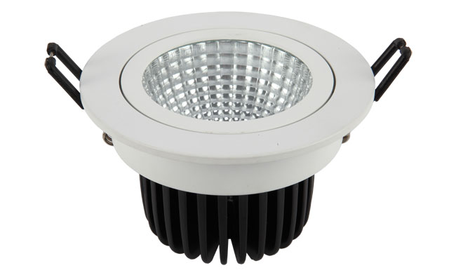 LED 15W COB 嵌灯 可调角度 开孔135mm 黄光白光中性光