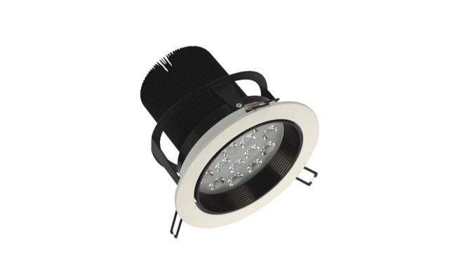 LED 15W车铝筒灯开孔150mm 黄光/白光/中性光